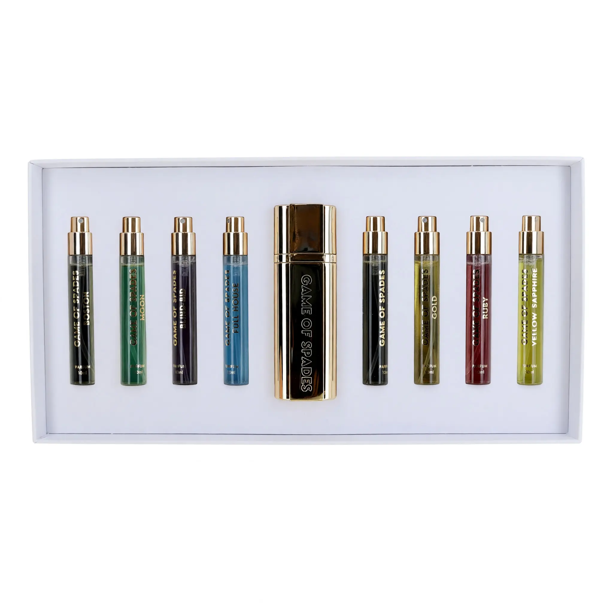 Game of Spades by Jo Milano, 9 Piece Coffret Set for Unisex - White