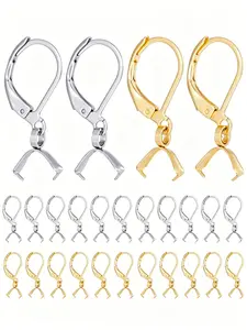 Leverback Earring Hooks, 304 Stainless Steel French Ear Wires, Durable Findings for Handmade Jewelry Making, Essential Crafting Tools