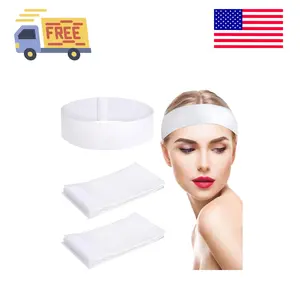 Disposable Spa Headband for Women, 30 Count Skincare Facials Headbands