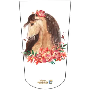 Amputee Sock "Horse Headshot V4 ",Stump Sock, Prosthetic Limb Sock