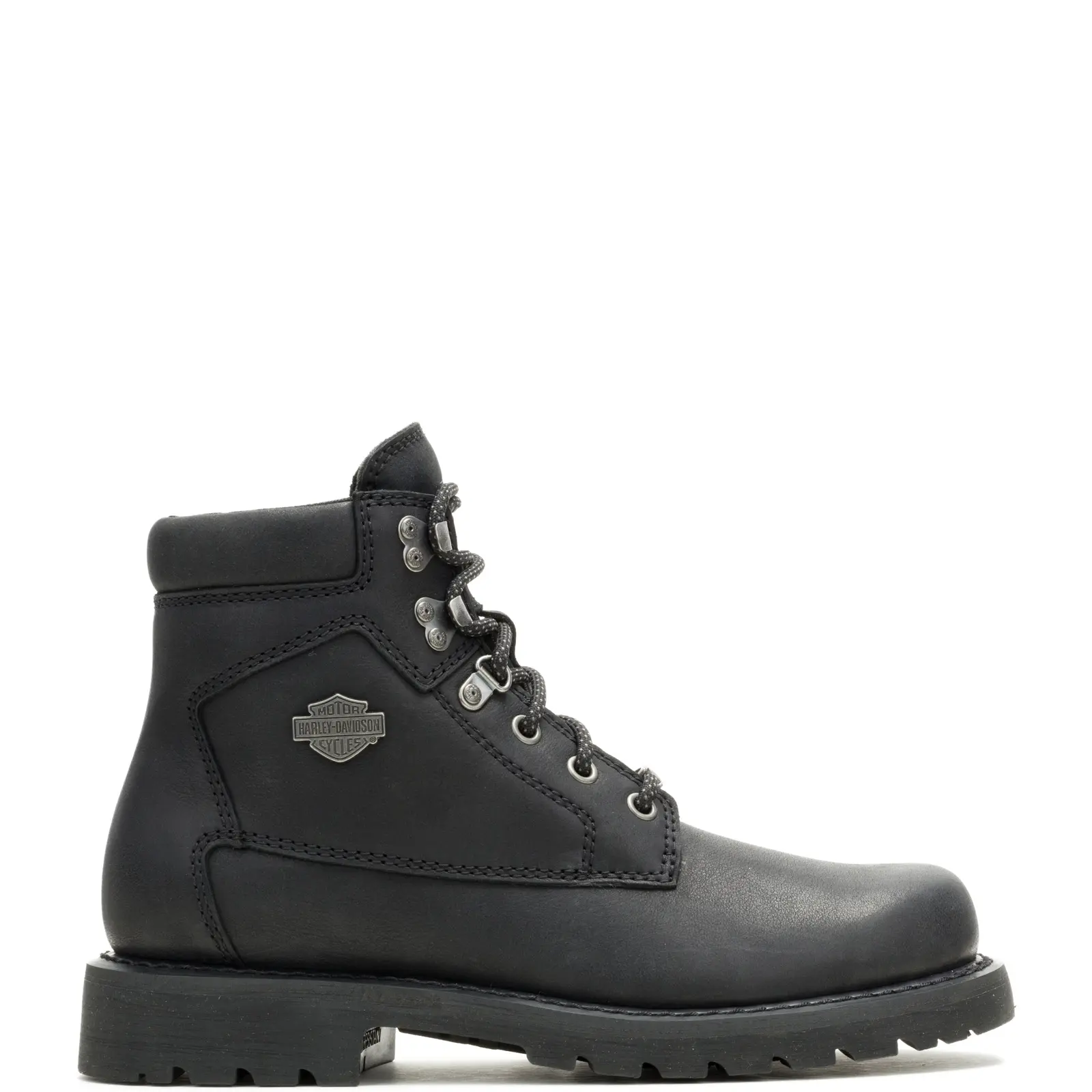 Harley-Davidson Badlands D84835 Womens Black Leather Motorcycle Boots