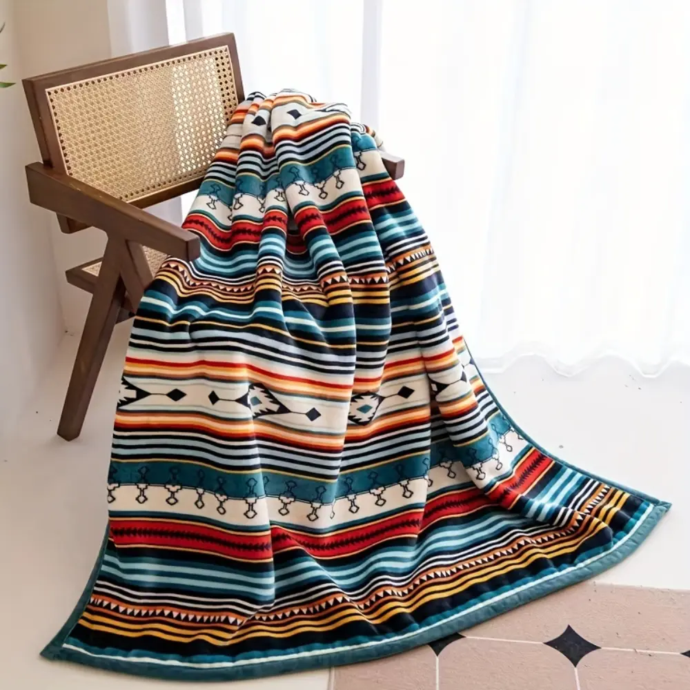 Southwestern Blanket, Aztec Throw Blanket, Boho Tribal Blanket, Navajo Style Blanket, Western Rustic Home Decor Blanket, Cozy Blanket for Couch Bed Sofa, Farmhouse Blanket, Cabin Blanket, Camping Blanket, Warm Soft Throw Blanket for Living Room Bedroom
