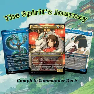 The Spirit’s Journey - Spirited Away Inspired Commander Deck – Anime MTG Proxy EDH 100+ Card Fan Deck – Ready to Play Gift