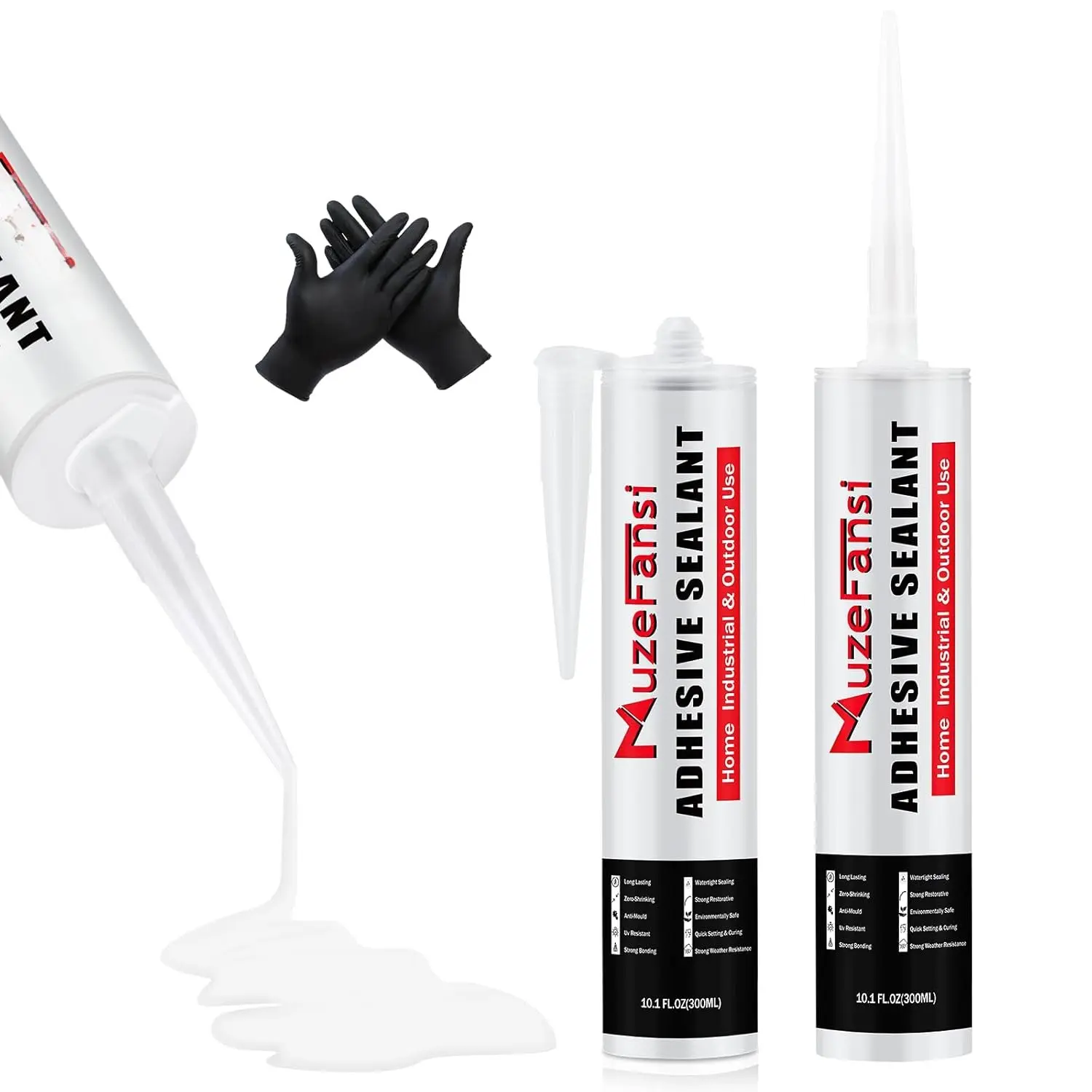 RV Roof Lap Sealant Self Leveling,2 Pack RV Roof Silicone Sealant White, Waterproof Flexible EPDM RV Sealants and Caulking Exterior Repair Kit for Campers,, Motorhomes