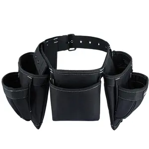 600D Durable Tool Belt Organizer, Multi-Pocket Adjustable Waist Pack, Electrician Woodworker Construction Repair, Versatile Tool Storage Belt