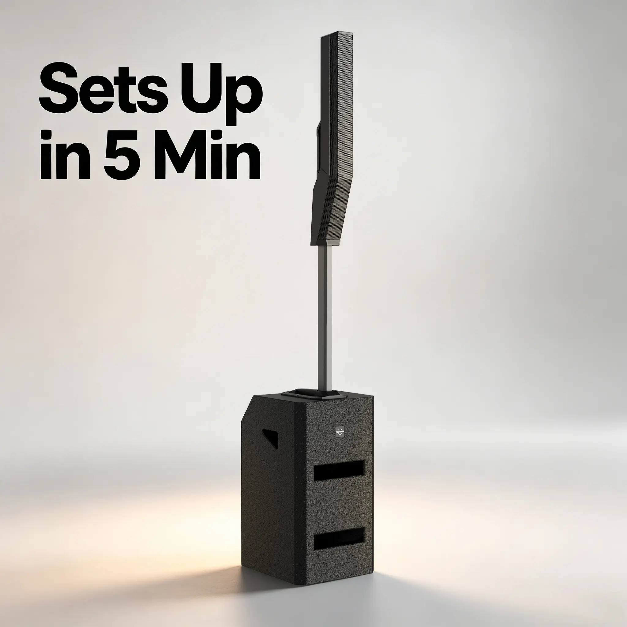 LOTAWAY EQ-800 3400W Mobile Portable Column PA Speaker System - Bluetooth Active Powered, 3300W Peak, Auxiliary Input, Multiple Inputs, 30-Day Money-Back Guarantee for Wedding, Outdoor Event