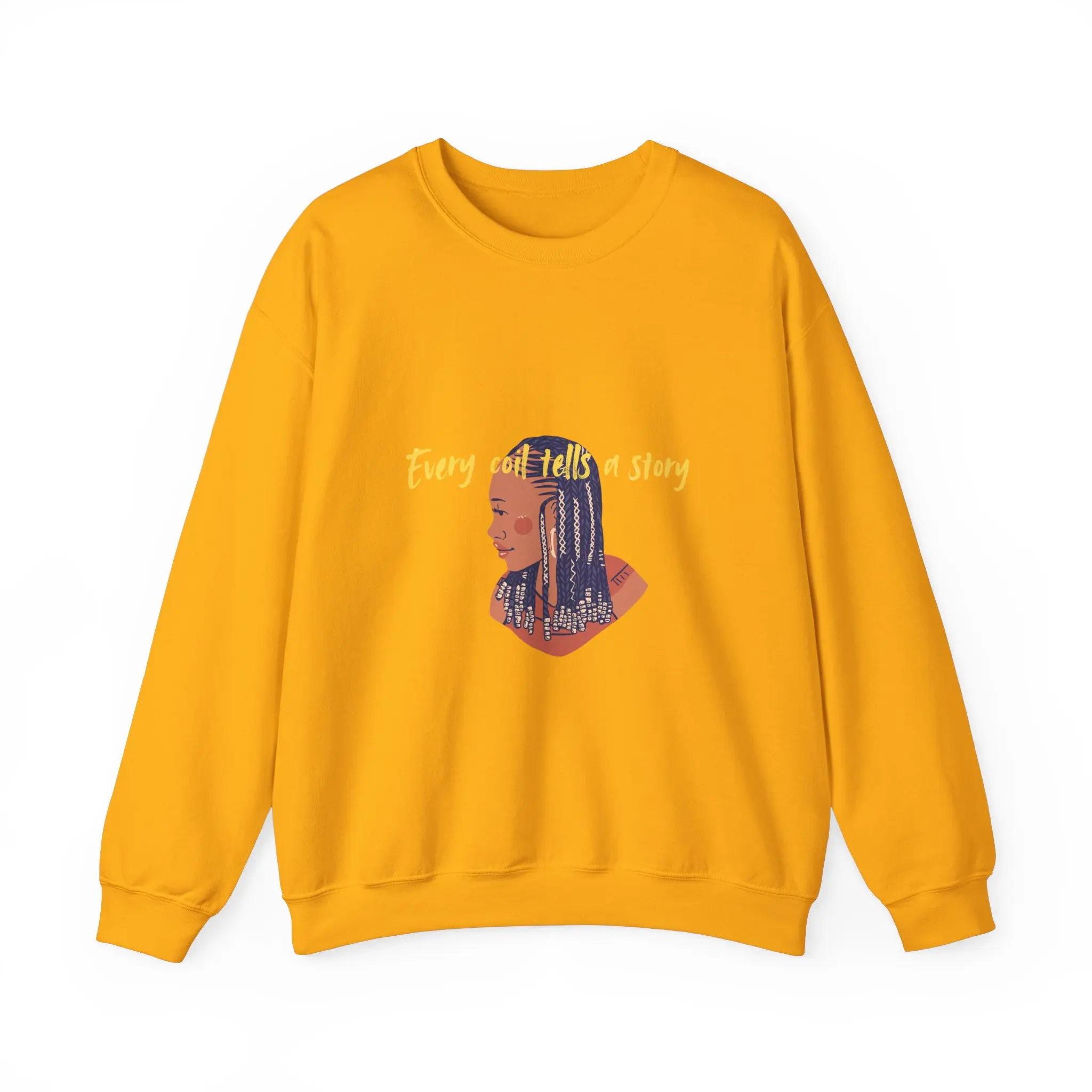 Soulaan Brand Heavy Blend Sweatshirt, Unisex Crewneck Jumper, Cozy Winter Sweater, Warm Pullover Top, Stylish Fashion Statement