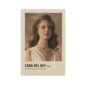 Lana Del Rey Poster Picture Canvas Wall Art Print Home Room Decor
