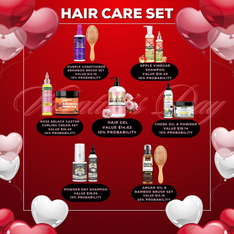 【Valentine’s Day Gift Box】Mystery Hair Care Set for Birthday & Friendship Gifts, Limited-Time Offer,Exchange GirlFriend & BoyFriend Gift,Hair Care Set