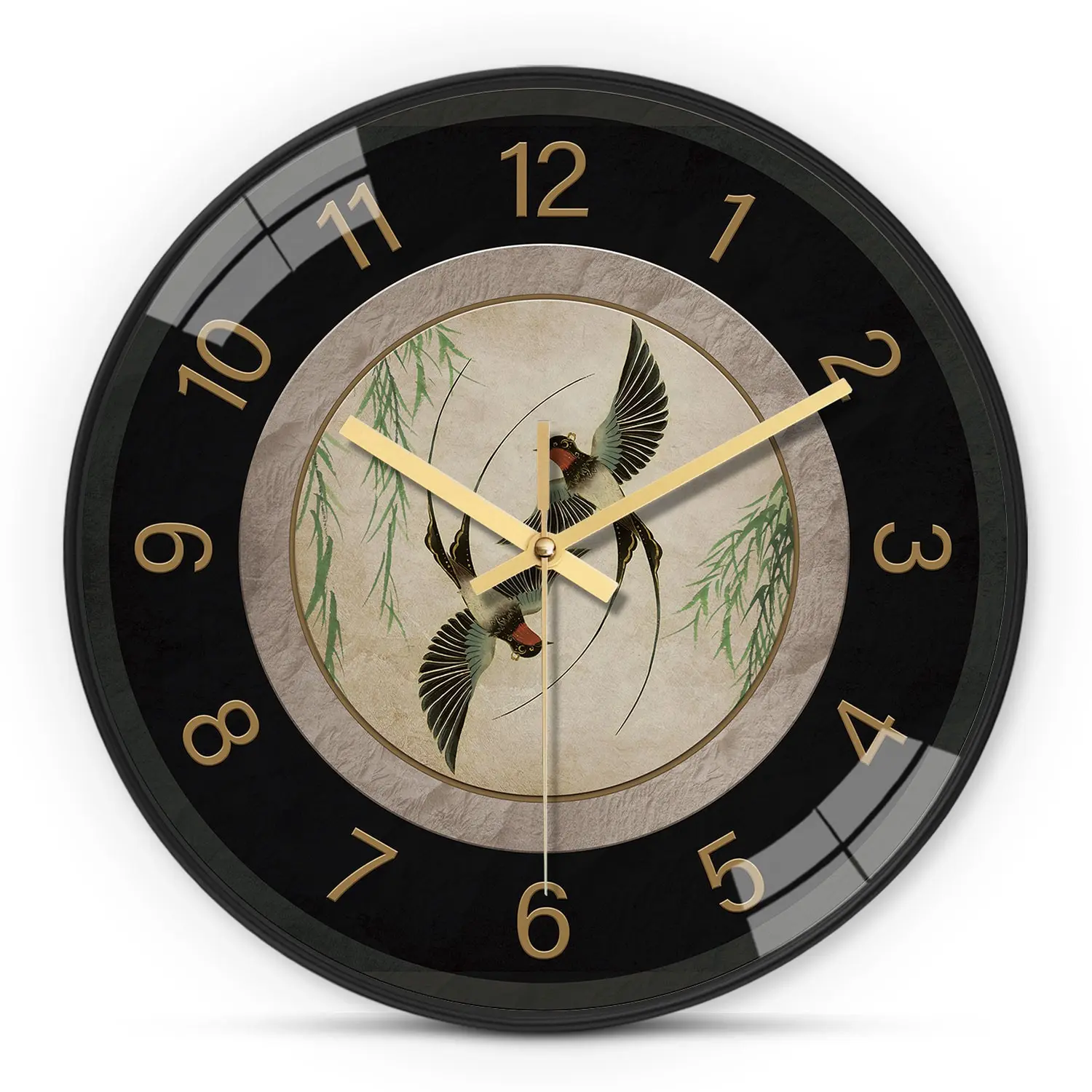Plastic Analog Wall Clock, 8-12 Inch Round Silent Timer, Aa Battery Powered, Ideal for Living Room, Bedroom, Office, Birthday Gift