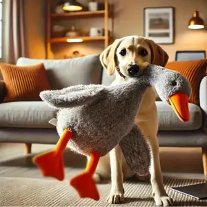 1pc Soft Dye Duck Plush Toy, 19.69 Inch Colorful Stuffed Animal, Washable Pet Companion for Cats and Dogs, Suitable for Medium to Large Pets