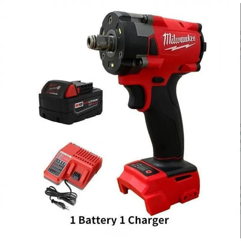 Milwaukee FIW212  18V Cordless Impact Wrench 500Nm Torque with Brushless Motor & Battery Kit for Car Repair Construction DIY Projects