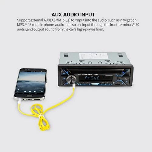 12V Single 1 Din Car Stereo Radio Bluetooth FM Car MP3 Player In-dash Aux USB TF Car Audio MP3 Player Bluetooth
