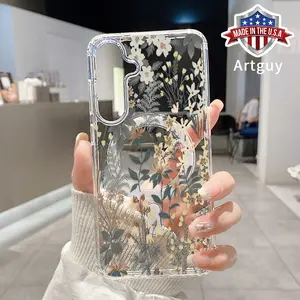 Magnetic Phone Case for Samsung Galaxy S24 Plus S25 Ultra S23 FE Ultra S22+ Vintage Flower Pattern TPU Shockproof Anti-Scratch Stylish Smartphone Cover