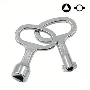 1 PC Universal Triangular Slotted Key for Distribution Box Valve Key Torque Wrench Electric Cabinet Lock Elevator Door Key