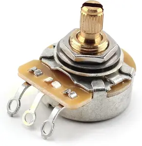 CTS 250k Potentiometer - Custom Short Split Shaft, Audio Taper, 10% Tolerance