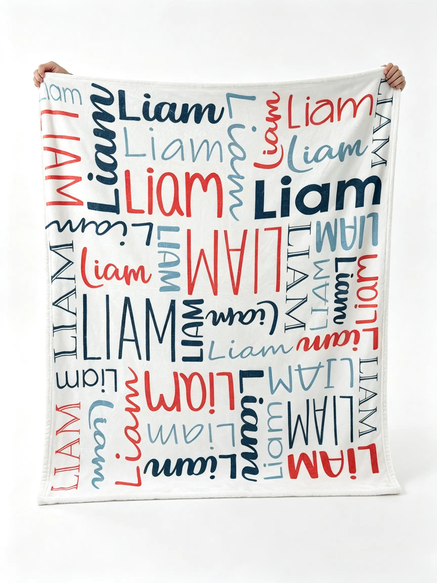 Ultra soft plush lightweight flannel throw blanket, all-season thick thermal warm nap blanket for air-conditioned offices and sleeping, personalized custom name blanket, heartfelt gift for girls, boys, and women, cozy home decor suitable for sofas