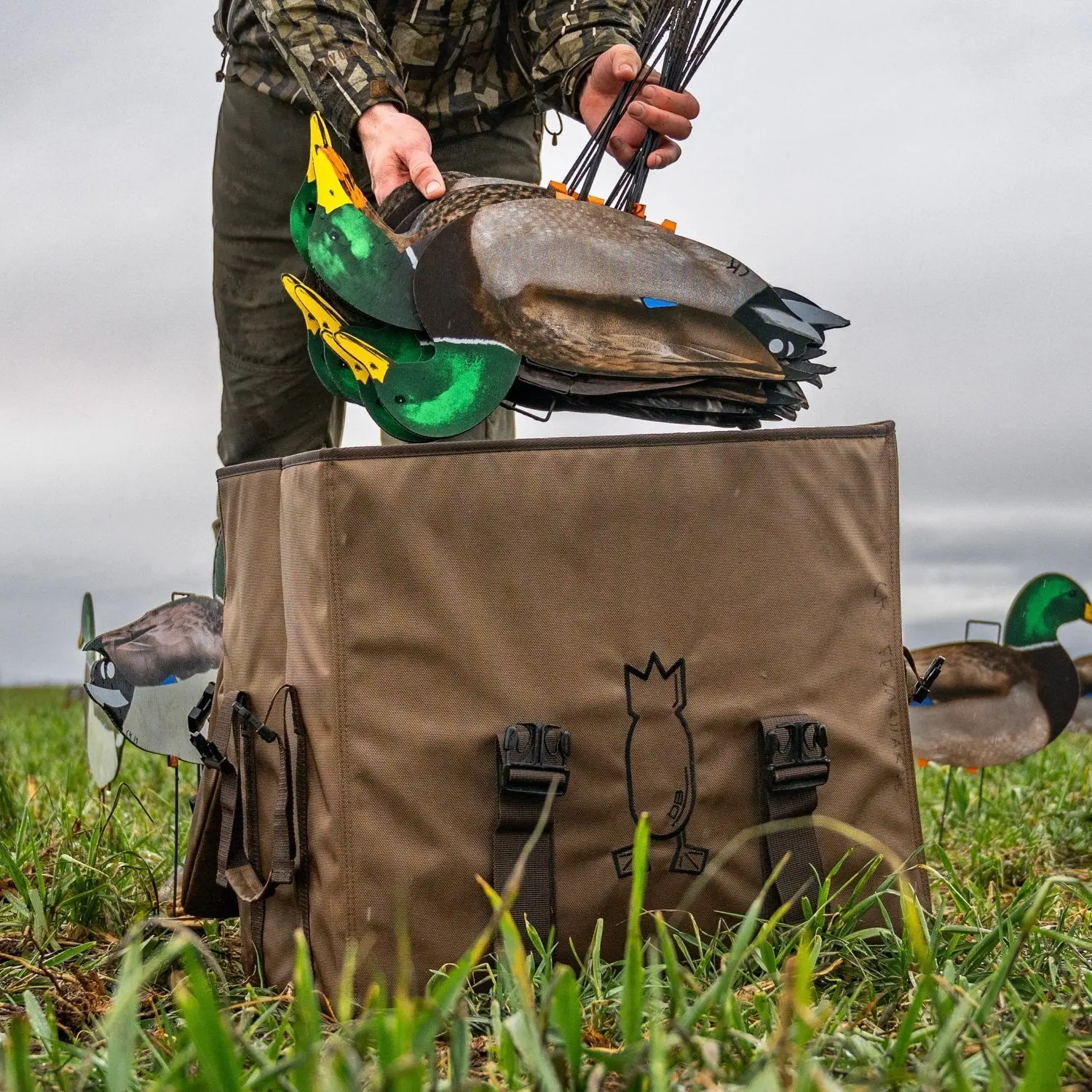 Dive Bomb Industries Duck Silhouette Decoy Bag, Hunting Gear with Shoulder Strap, Ease of Transport, Built for Efficiency & Protection, Durable for Open Fields Use