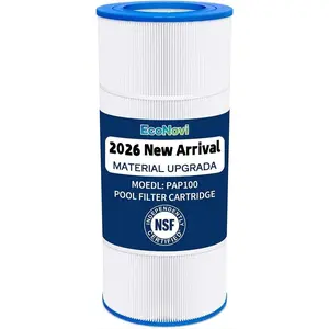 CC100 Pool Filters Cartridge Compatible with Pentair Clen & Clear 100, Replace for Pleatco PAP100, Pentair R173215, Unicel C-9410, 100 sq. ft, 1-Pack