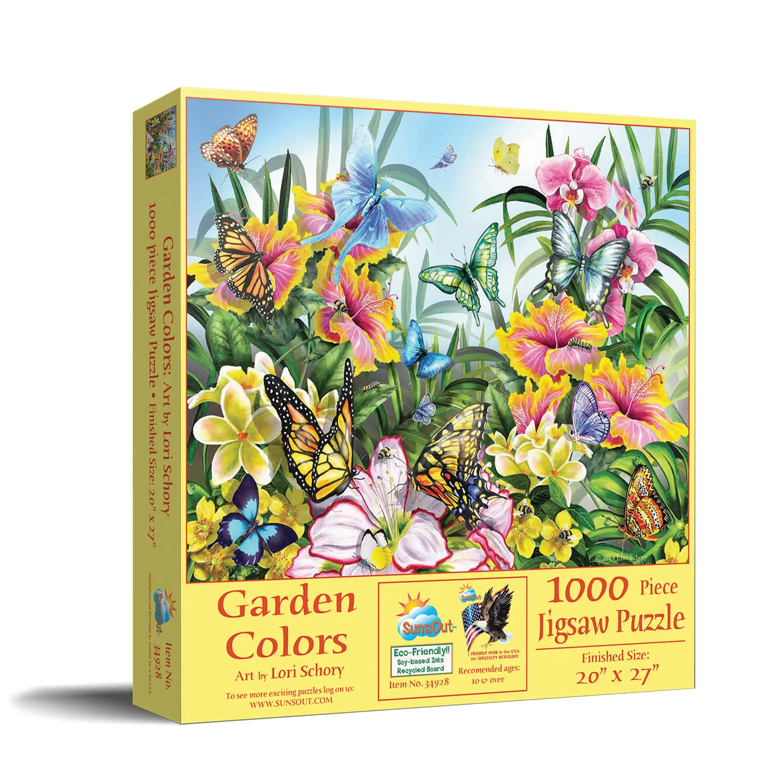 SunsOut Garden Colors 1000 piece Jigsaw Puzzle for Adults 20" x 27" Animals, Nature