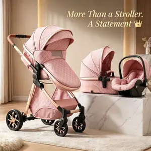 4-in-1 foldable toddler stroller combo with mesh netting and sunshade. Lightweight, portable and space-saving. Breathable mesh keeps baby cool in summer, while sunshade blocks UV rays.Practical and cost-effective for daily outdoor use.