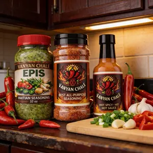 Vanyan Chalé EPIS Haitian Seasoning Base 32 oz with Scallions Garlic Peppers & Parsley for Authentic Haitian Flavors yon piman yon seasoning 3 product