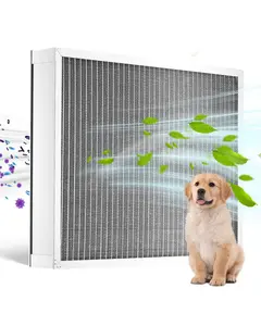 20x25x4 Aluminum Electrostatic Air Filter MERV 8, Actual Size 19.37x24.37x3.58 Inches, High Efficiency HVAC Furnace Filter, Residential Home Air Cleaner Replacement, Easy Fit for Central AC Return Duct