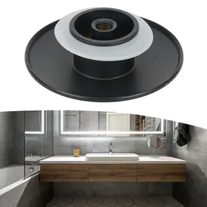 Matte Black Basin Waste  Up Bathroom Sink Push Button Click Clack  66mm