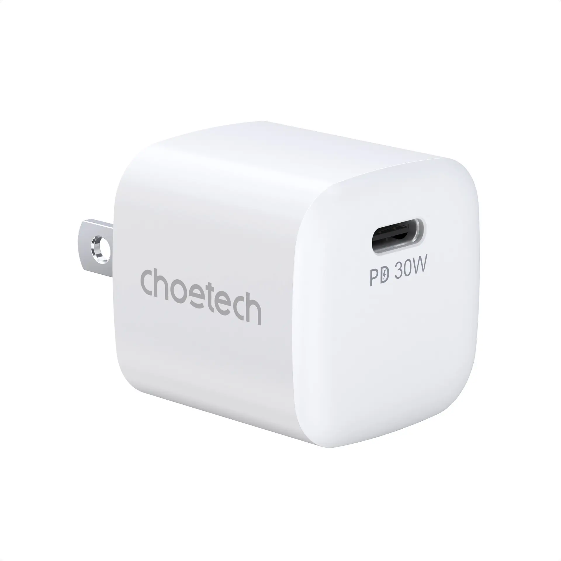 HyperCharge Pocket PD 30W Universal Foldable Charging Adapter - Multi-Port Electronic Travel Plug for Smartphones & Mobile Devices