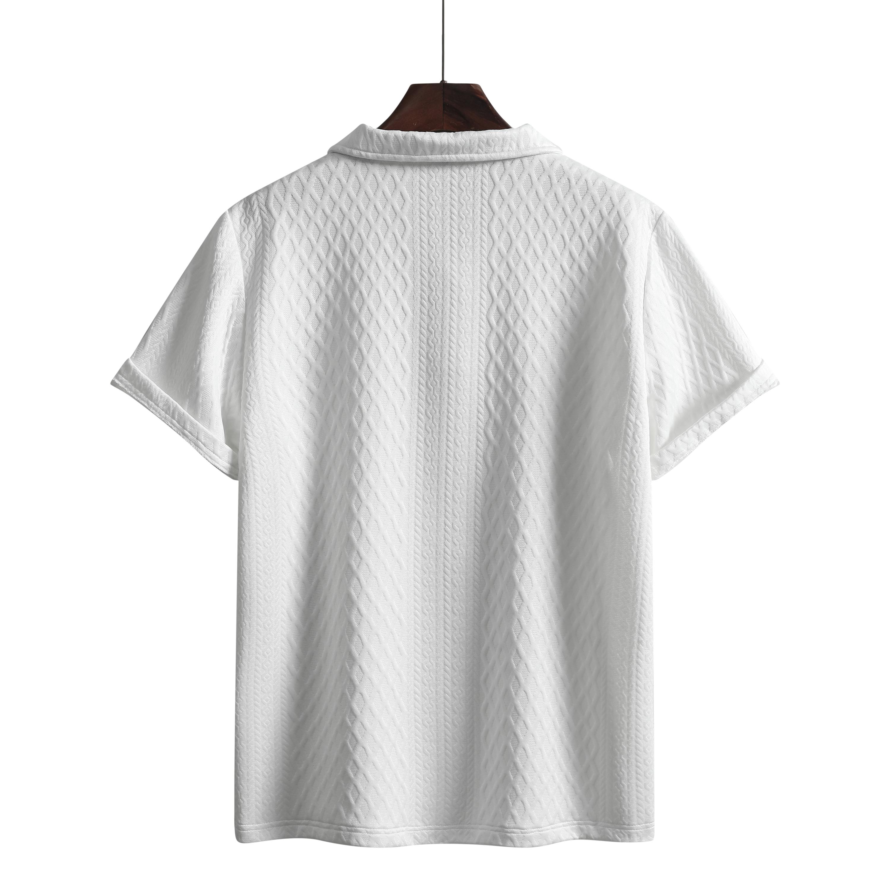 2-Pack Men’s Cooling Polo Shirts, Textured Knit Short-Sleeve Tops, Breathable & Soft Casual Golf Polos for Men, All-Season Everyday Wear