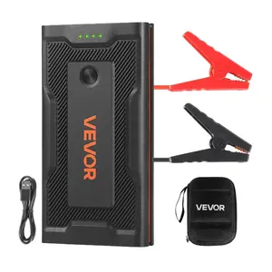VEVOR Jump Starter, 1000A Peak, Car Jumper Starter Battery Pack, 12V Portable Lithium Battery Booster, Jump Box Power Bank with 3 Modes Flashlight and Jumper Cable, for Up to 5L Gas 3L Diesel EngineVEVOR Super Brand Day