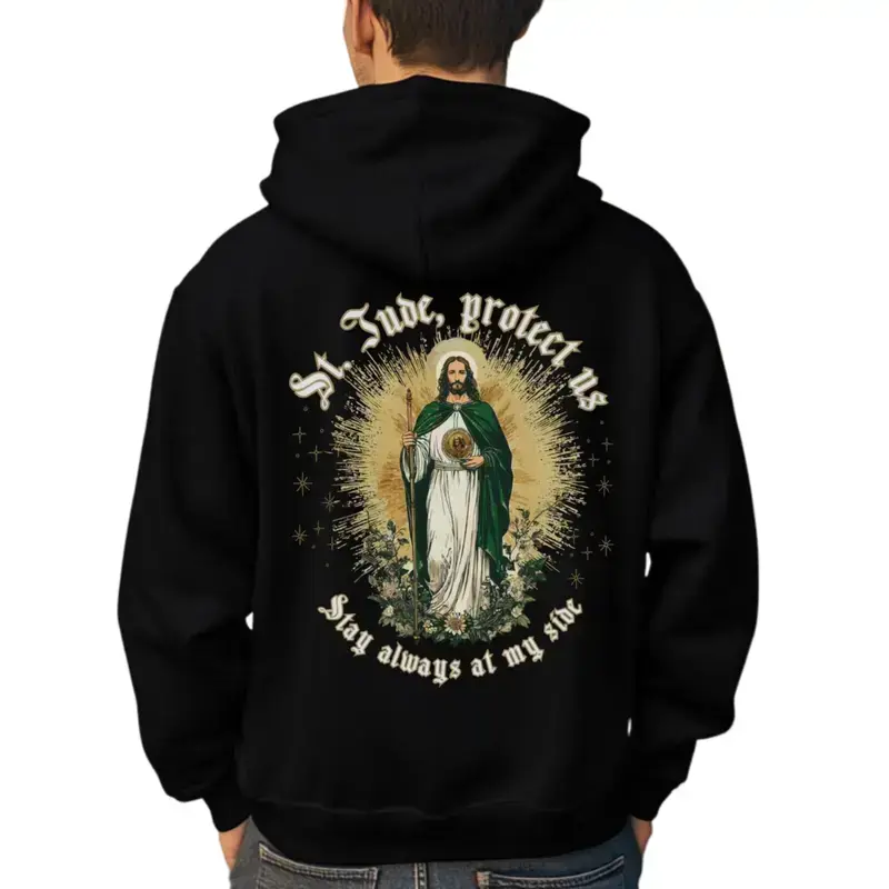 St. Jude Catholic Hoodie, All Saints Day Hoodie, Religious Christmas Gifts, Church Hoodie Unisex Classic Cotton