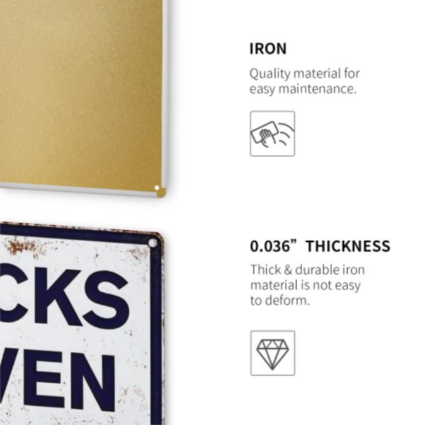 Funny Garage 0 Fucks Given 12 x 8 Inches Vintage Metal Tin Signs Parody Speed Limit Accessories Funny Office