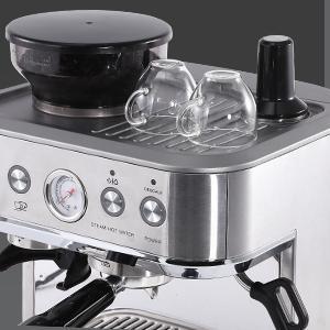 GARVEE 1350W 120V 15 Bar Espresso Machine with Grinder & Milk Frother, Automatic