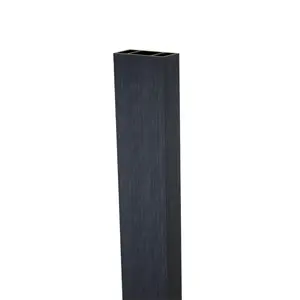 Black Composite Wood Slat Privacy Dividers & Wall Accents | Modern 3D Geometric Block & Striped Pattern Wall Panels, Decorative PVC Wood Slat Room Divider, Accent Wall Panels for Living Room, Bedroom, Office & Home Décor DIY Installation
