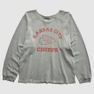 Kansas City Chiefs 2000s Pullover Sweatshirt - Gray - S
