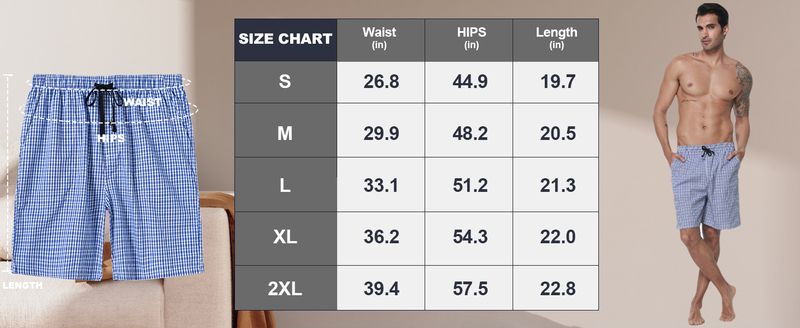 MoFiz Men's Pure Cotton Sleepwear Casual Sleepwear 3PACK Pajama Set