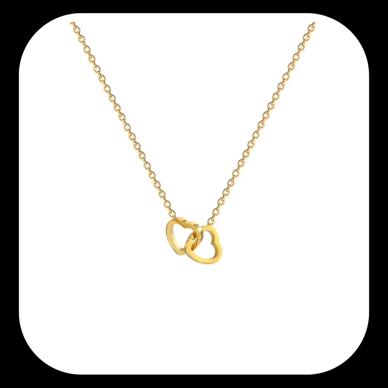 Twin Heart Harmony Necklace