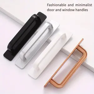 Door and window handles without punching, sliding door handles, wardrobe drawers, cabinet doors, glass door handles, simple and visible installation handles