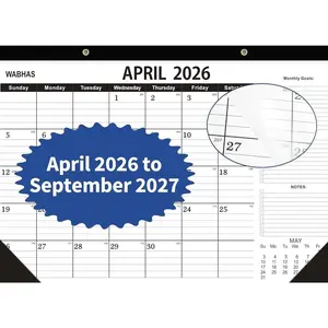 Desk Calendar 2026,April 2026 to September 2027,Desk Calendar 2026-2027 with to-do list,2026 Calendar -18 Months,Calendar 2026-2027-17" x 12" for Home or Office.