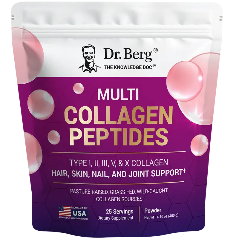 Multi Collagen Peptides – 15.5 g per serving – Grass-Fed, Pasture-Raised, and Wild-Caught Sources – 25 servings