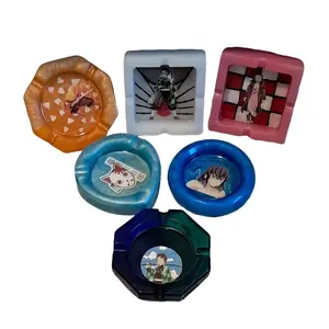 Anime Themed Ashtray for Home and Office Use - Great for Fans of Demon Slayer - Accessories Lighter