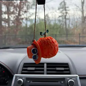 Ace Hat and Flame-Flame Fruit Hanging Accessory One Piece