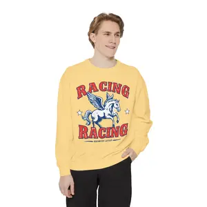 Pegasus Racing sweatshirt | Winged Horse Graphic Crewneck