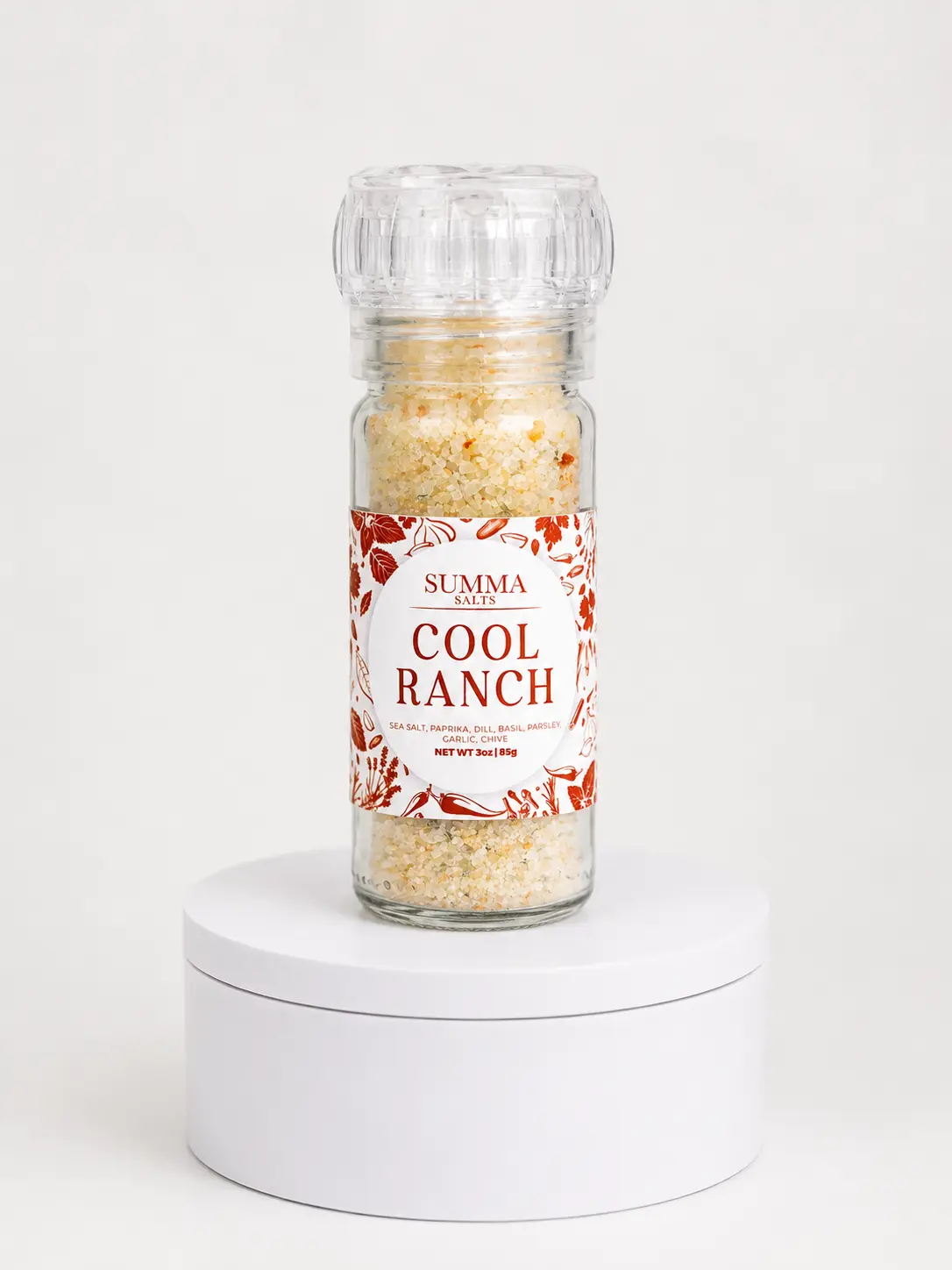 Cool Ranch Salt Handcrafted Blend of Herbs Paprika & Sea Salt Nostalgic Flavor 7oz Refillable Bottle Versatile Spice for Fries Broccoli Chicken Corn Eggs Burgers Rice Pasta Seafood Dips Soups Veggies