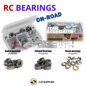 RCScrewZ Metal Shielded Bearing Kit ass017b for Team Associated RC10 Classic / Original / Team Car Graphite 1/10 Electric 2WD Off-Road Buggy (#6007, #6035, #6036) | SET