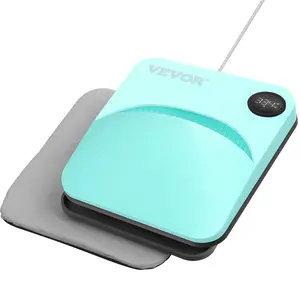 VEVOR Heat Press Machine, 9x9inches Portable Shirt Printing Multifunctional Sublimation Transfer Heat Press Machine Teflon Coated, Easy Iron-on Press for T-shirts/Bags/Pillows/HTV Vinyl Projects