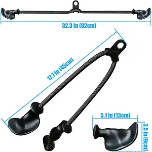 Ergonomic Tricep Rope Attachment - The upgraded rope for Tricep, Back, Bicep workouts