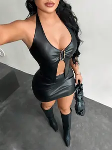 Elegant Women's Dress Set Outfit, Sexy Fitted Design, Perfect for Casual & Party Wear, High-Quality Fabric, Stylish Fashion Statement Piece