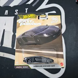 Hot Wheels FNF 25th Anniversary - Lamborghini Aventador Coupe - Collectible Diecast Model Cars Toys